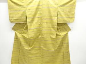 大正ロマン　横段織り出し単衣着物